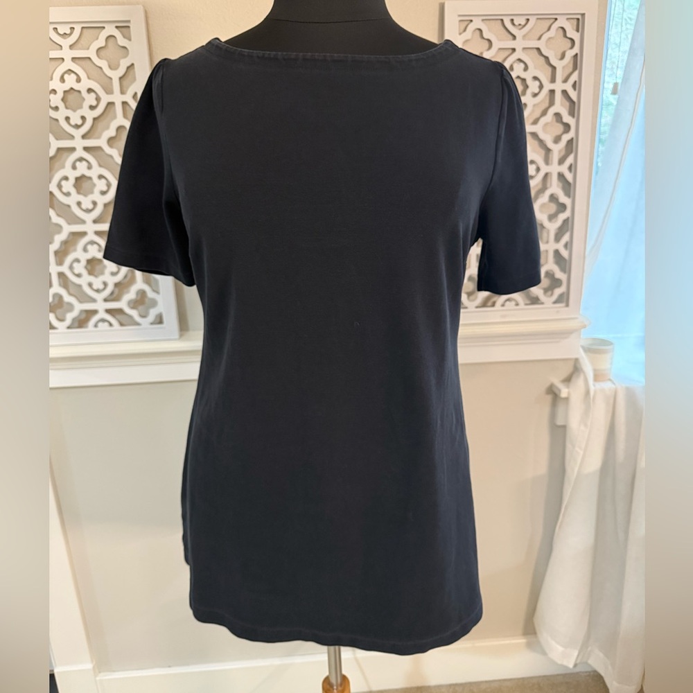 Black Short Sleeve Maternity Top